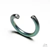 Anello in titanio anodizzato con diamanti 05
