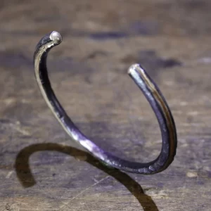 Bracciale in argento rivestito in titanio anodizzato 00