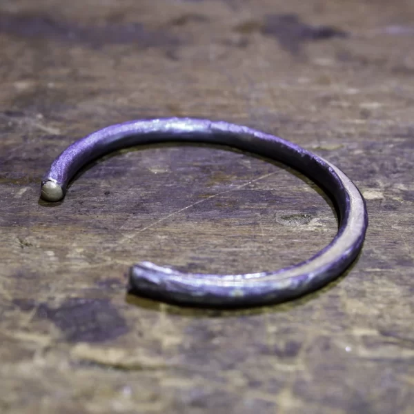 Bracciale in argento rivestito in titanio anodizzato 02