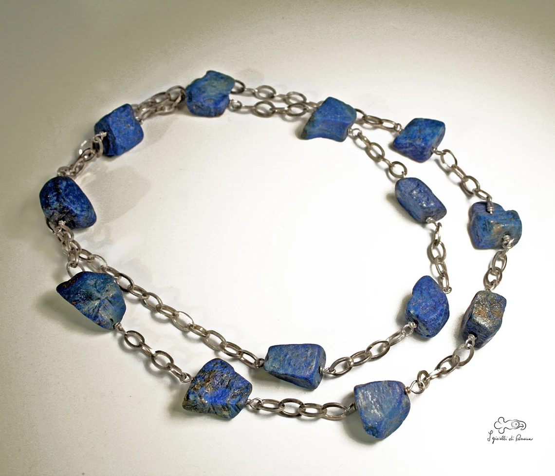 Collana in argento e lapislazzuli 00