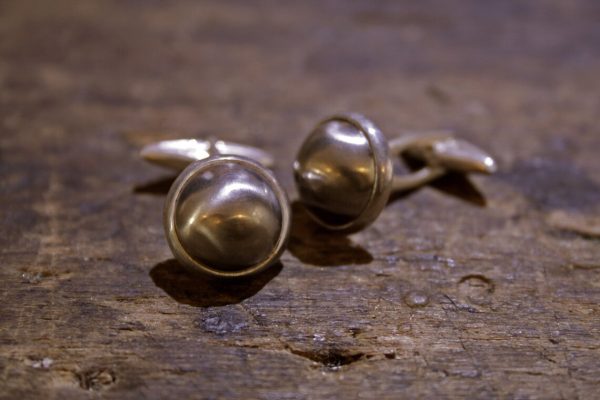 Gemelli in argento e titanio 00