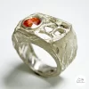 Silver ring with tourmaline - Image 3
