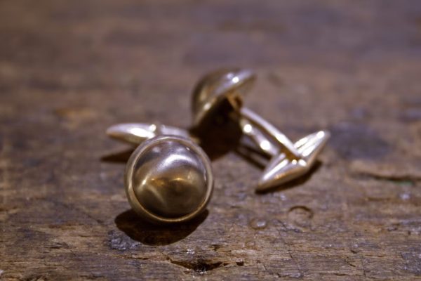 Silver and titanium cufflinks - Image 2