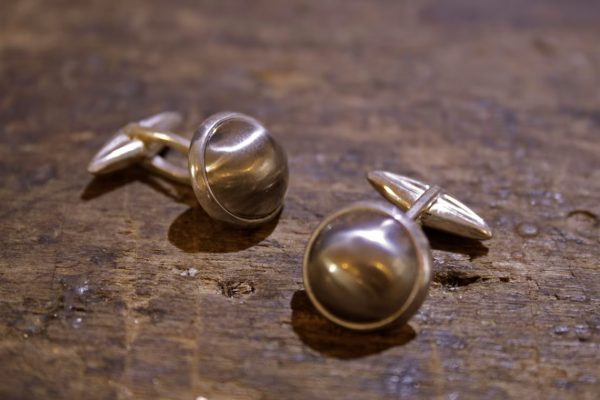 Silver and titanium cufflinks - Image 3